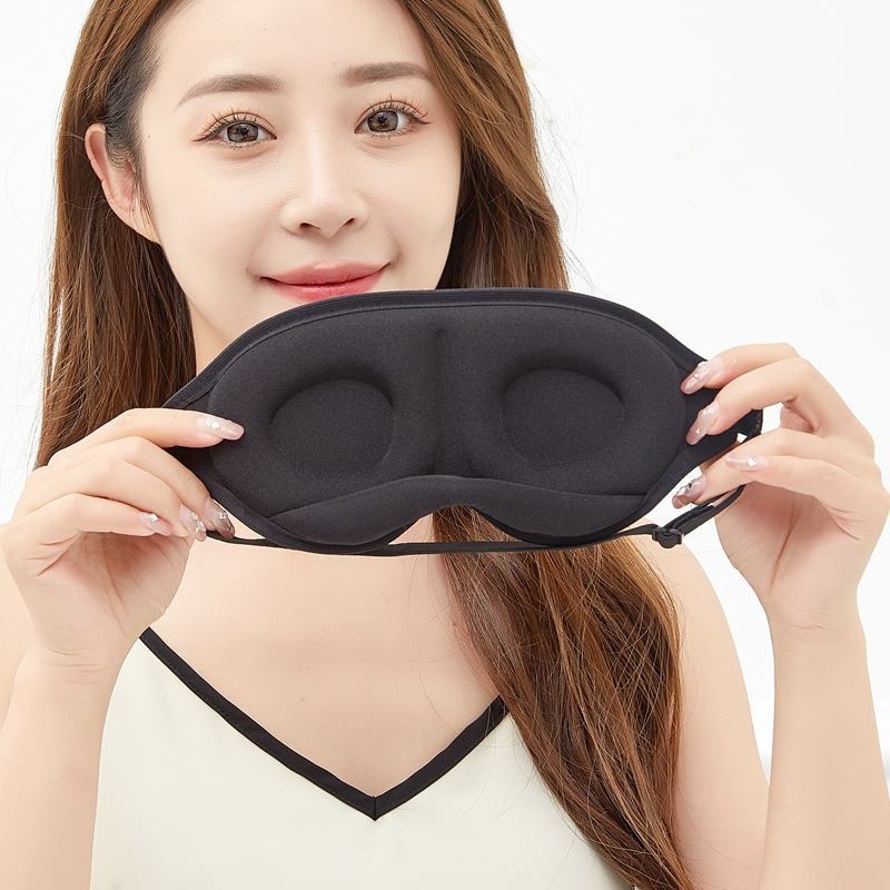 3D three-dimensional eye mask for women, sleep eye protection, relieves eye fatigue, for men, ice compress, breathable, light-blocking, dark sleep, comes with earplugs