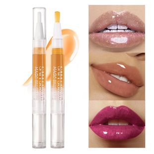 SAM SUGAR6 Color Fruit Honey Rotary Lip Gloss Pearlescent Lip Glaze Mirror Moisturizing Lip Protectant Lip Oil Cross Border
