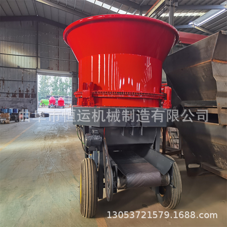 铲车上料草料粉草机 玉米秸秆旋切碎料机 圆盘秸秆粉碎机