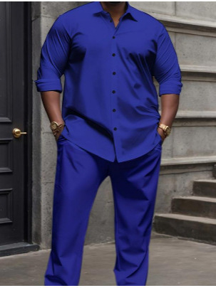 Spring men's shirt casual sports suit