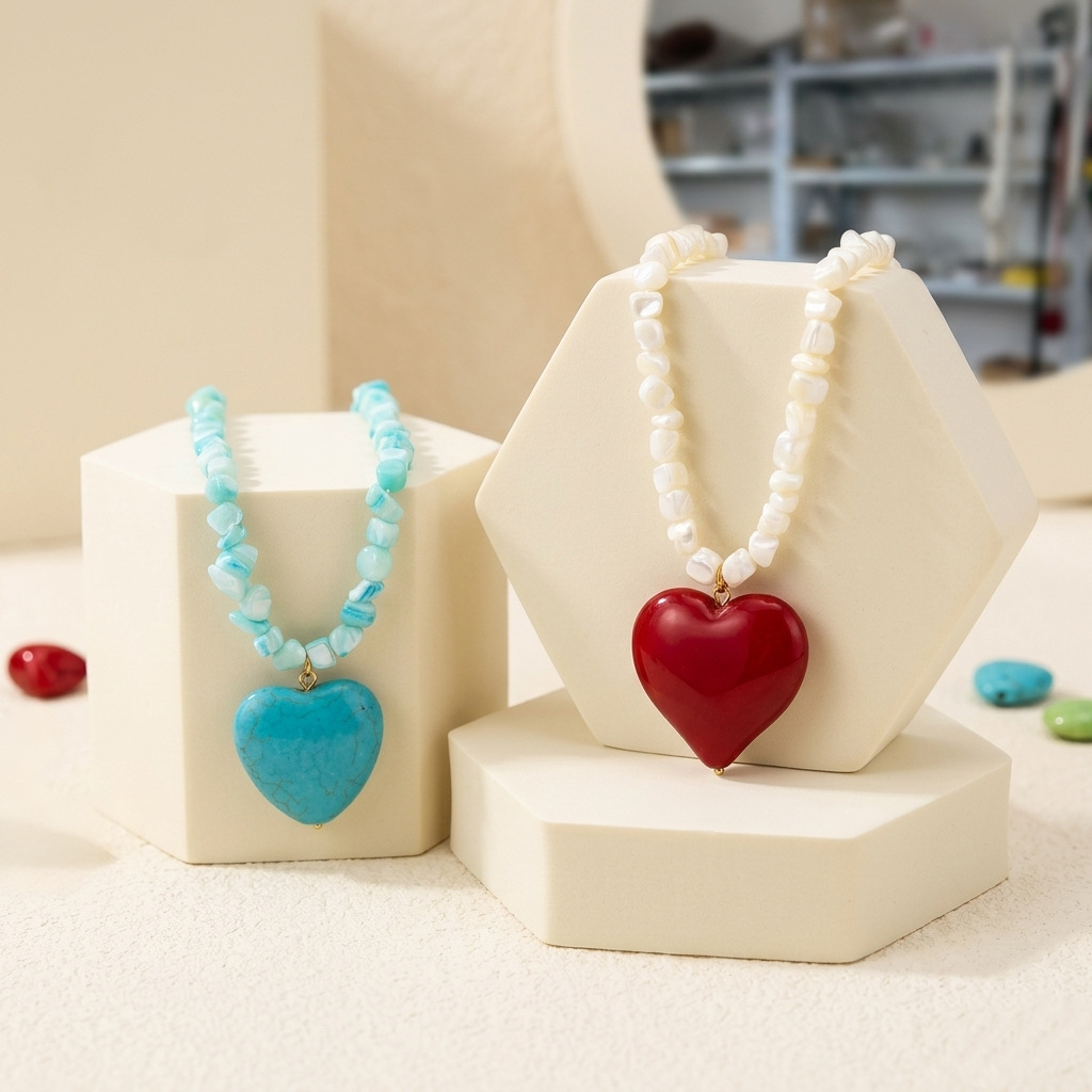New Exquisite Accessories: Deep-sea Shell Accessories, Turquoise Pendants, Pearl Necklaces For Womens,hypoallergenic_voghion.com