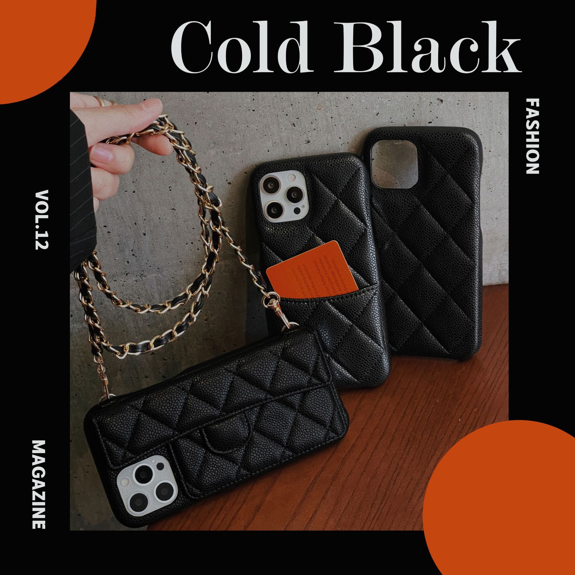 Lambskin Solid Color Business Basic Simple Style Phone Cases Phone Accessories display picture 20