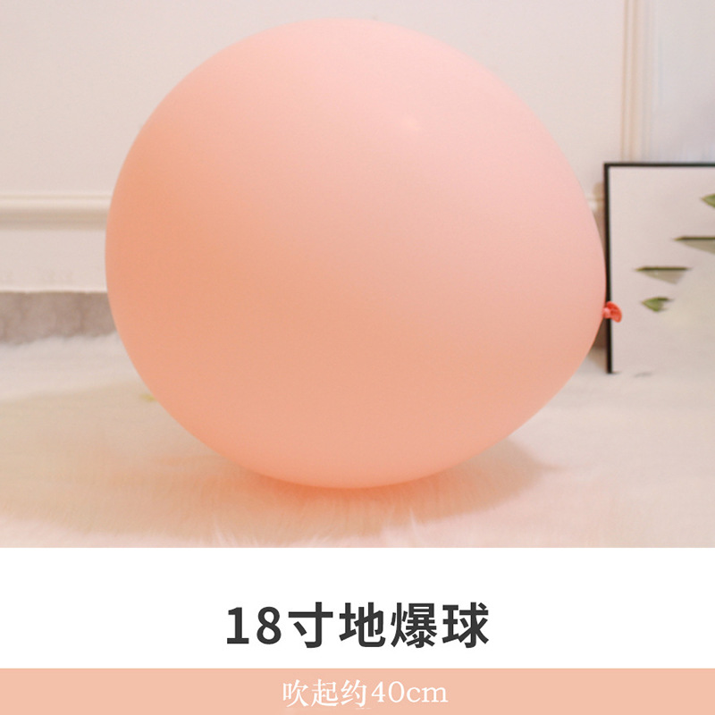 Decoración de cumpleaños engrosada arco de globo macaron de 18 pulgadas diseño de escena de látex de globo a prueba de explosiones grande