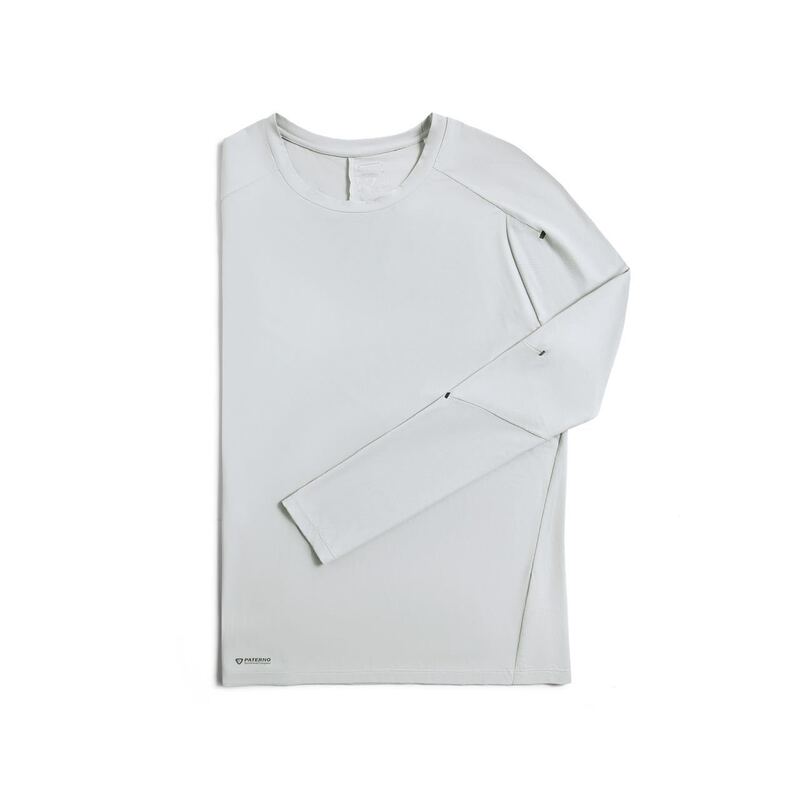 Onjia Quick-Dry Nylon Long-Sleeve T-Shirt Sweatshirt for Men, Outdoor Sports Round-Neck Casual Color-Blocking Base Shirt Trendy Sweatshirt