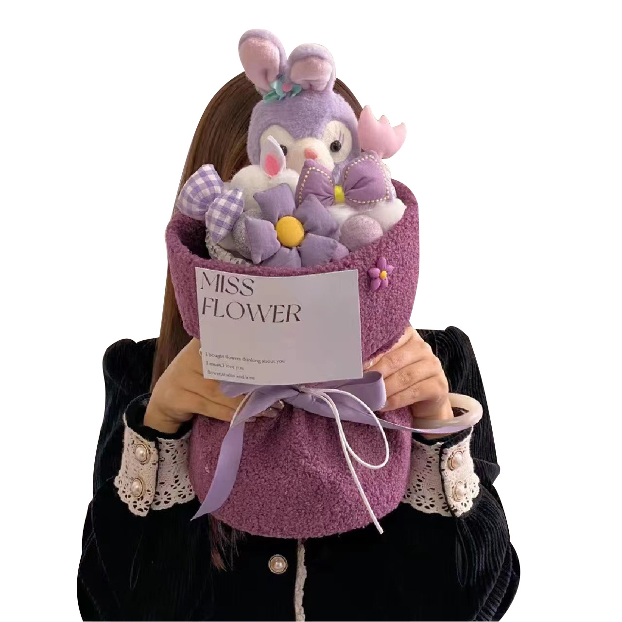 (procesamiento de liquidación) productos terminados 1 de junio día de los niños muñeca ramo de flores regalo para jardín de infantes muñeca ramo de flores para niños