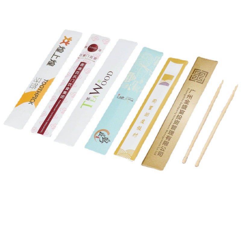 淋膜纸一次性独立包装设计牙签 单独商用双头竹签餐饮外卖竹签