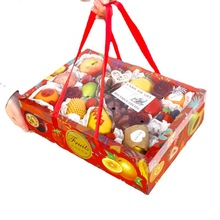 高档水果包装盒10-15斤混装礼品盒透明水果手提盒春节通用空盒子