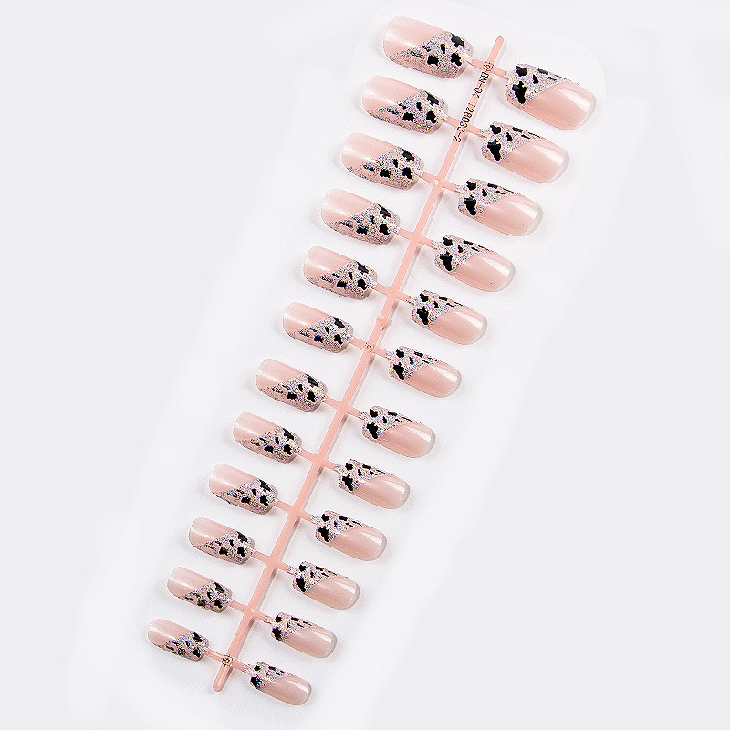 Concubina clavo falso clavo pieza multi-COLOR DE LA Media Luna Francés patrón de dibujos animados arte de uñas pieza desgaste