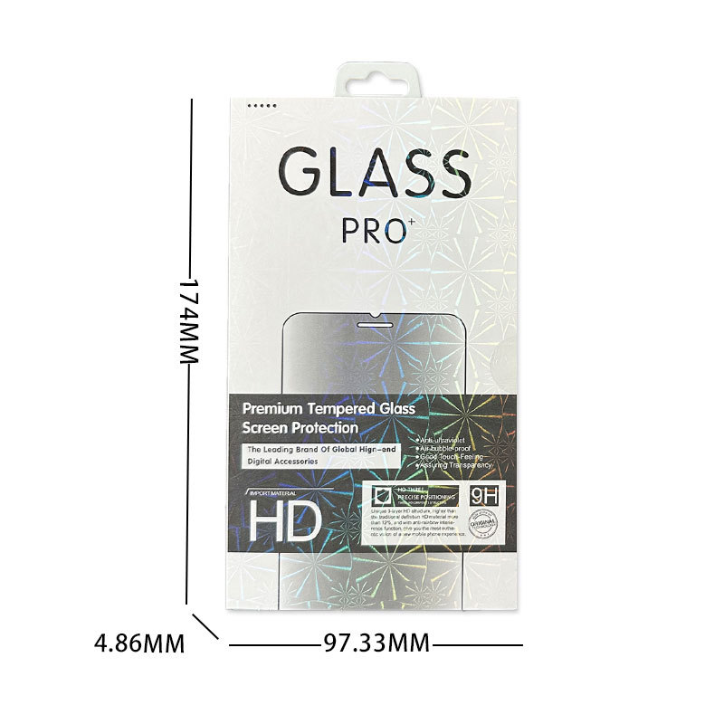 Apple mobile phone tempered film packaging box Universal screen protective film book-shaped paper box book plastic frame