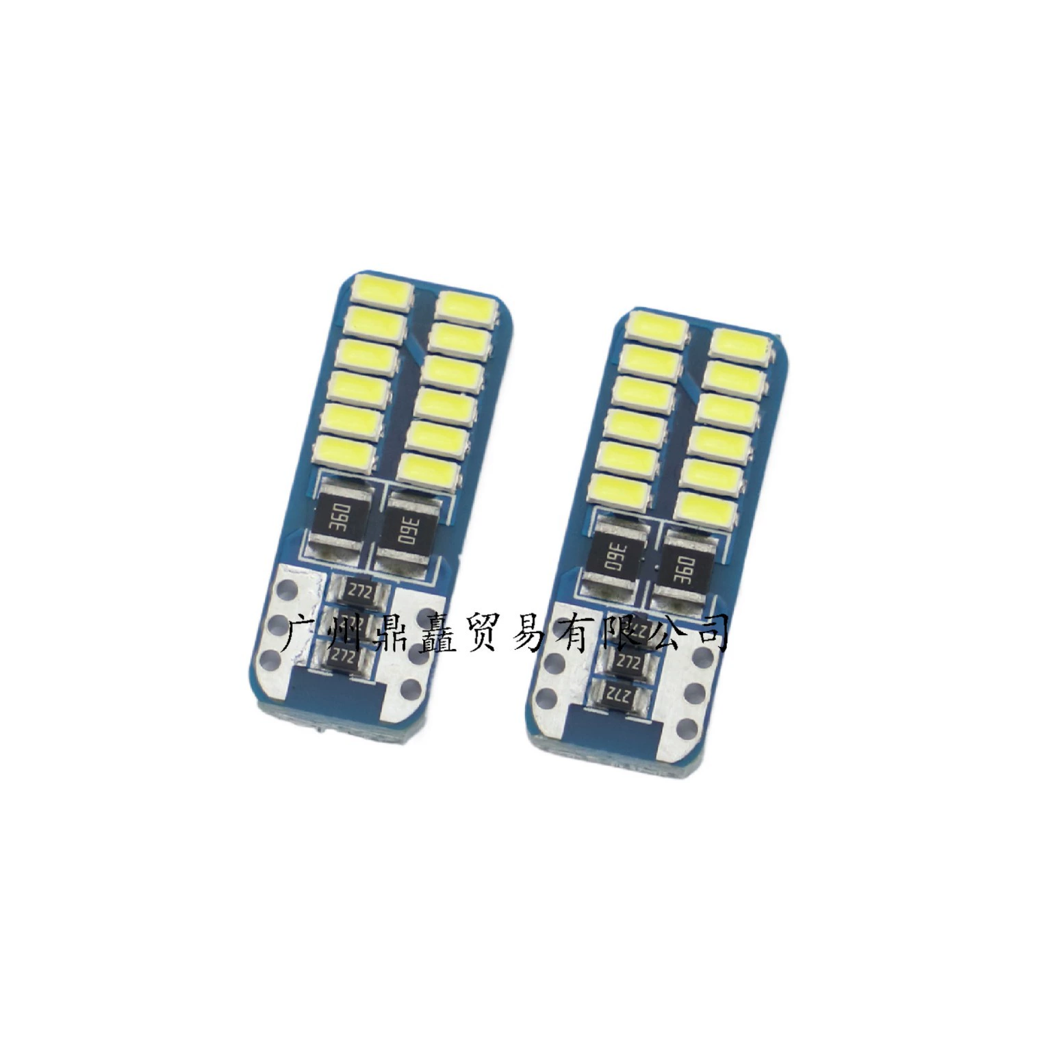 Трансграничные горячие продажи автомобиля светодиодный индикатор CANBUS T10-3014-24 свет декодирование W5W лампы для чтения номерной лампы