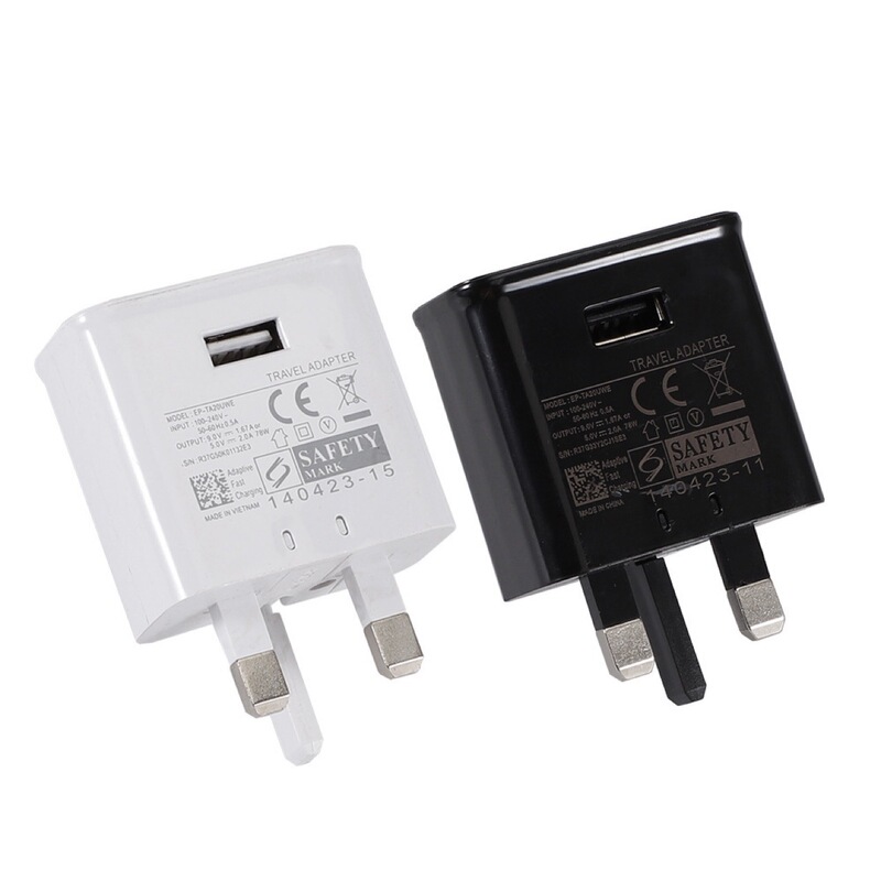 Suitable for Samsung Mobile Phone Fast Charger British Standard Charger S6 S8 S10 British Standard USB Universal Charging Head