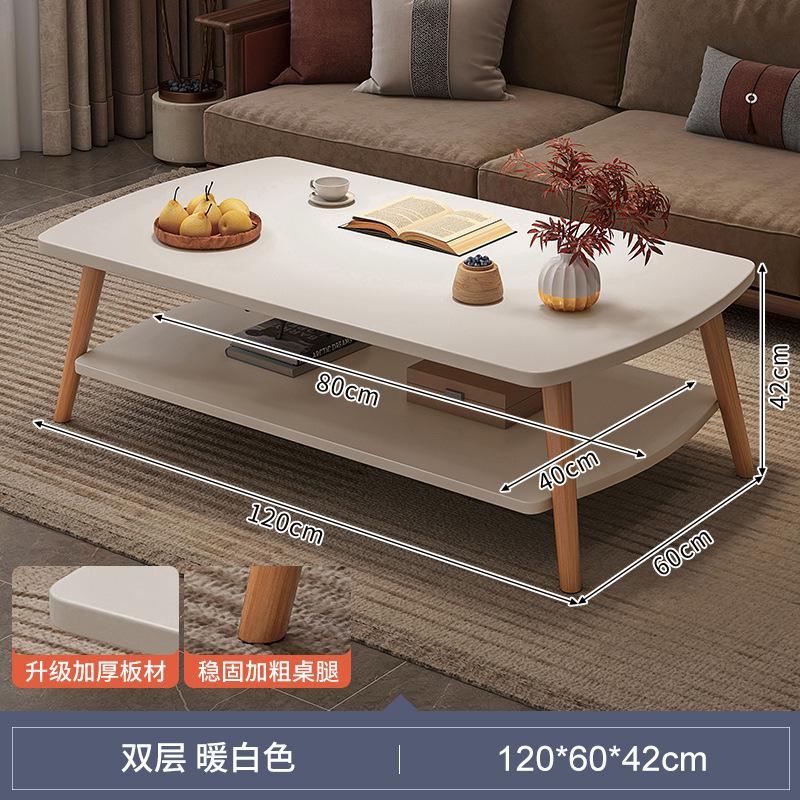 Mesa de té sala de estar pequeña casa simple simple mesa pequeña habitación de alquiler mesa baja balcón mesa de té