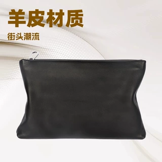 代发厂家直销男士手拿包真皮横款手包手抓包头层羊皮款商务休闲包