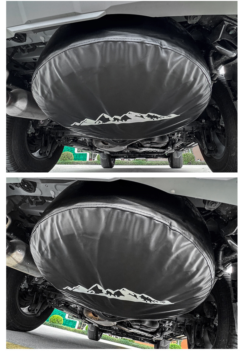 Suitable for Toyota 24 Prado spare tire cover new domineering tire protective shell cover LC250 off-road modification parts