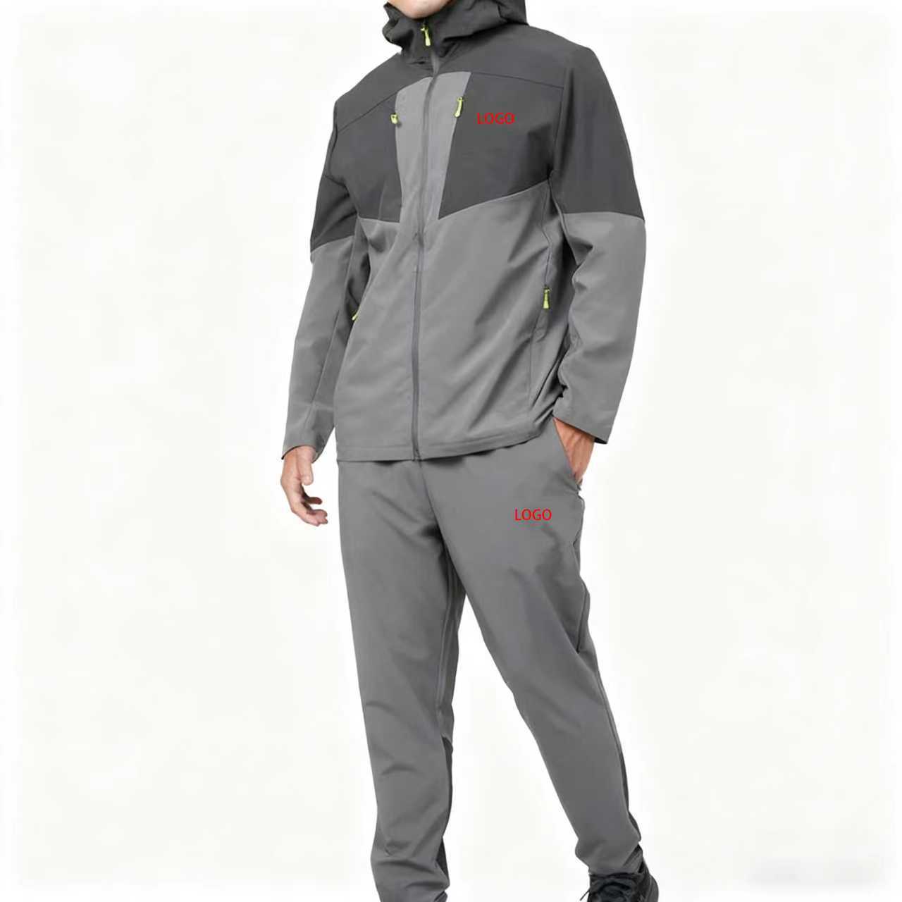 Amazon Aliexpress Popular Men's Casual Sports Suit Cross-Border Exclusive Support for Small Order Quantity Logo