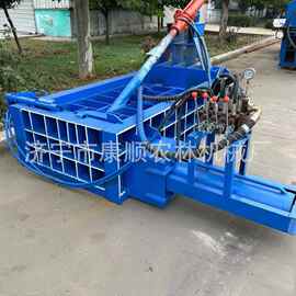 废旧金属铁皮压块机 塑料盆瓶卧式打包机 易拉罐金属打包机图片