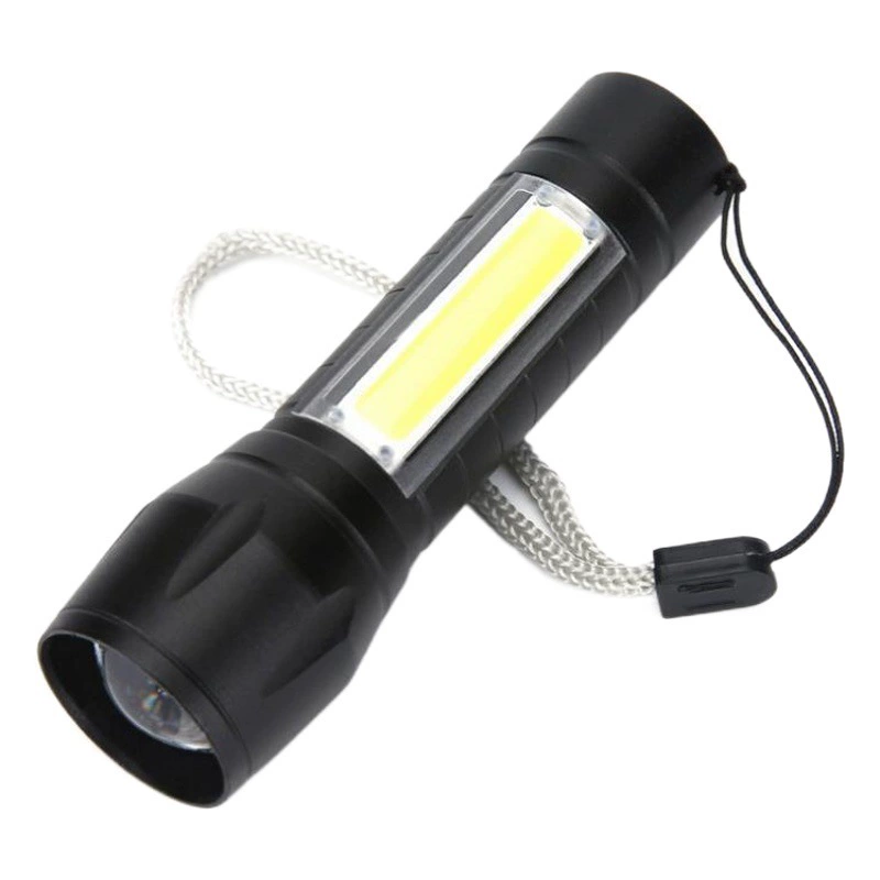 Светодиодный небольшой фонарик с боковым светом COB сильный свет телескопический зум USB перезаряжаемый костюм мини-фонарик 511