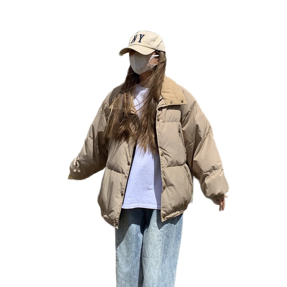Ropa de algodón para mujeres 2025 invierno nuevo estilo coreano inns algodón cuello corto grueso chaqueta de pan de estudiantes image 6