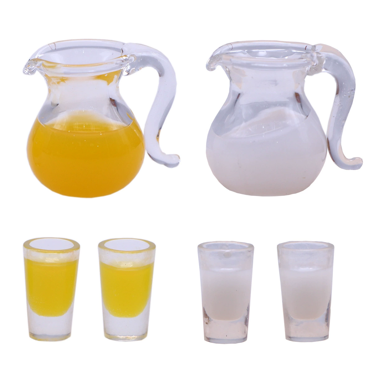 Кукольный дом мини-моделирование стеклянный контейнер молоко апельсиновый сок маленькая тряпичная кукла миниатюрная еда игровая сцена Опора модель