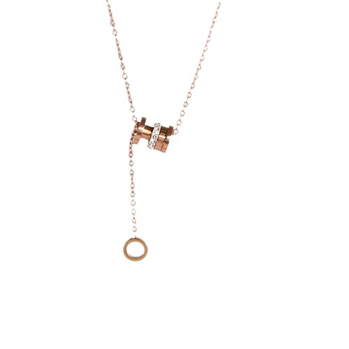 Korean Style Fashion New Small Waist Tassel Lockchain Necklace for Women Elegant and Charming, Versatile and Fashionable Collar Chain for Commuting