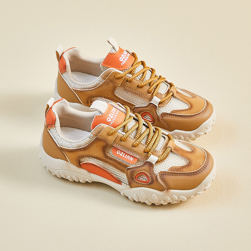 Tenis Chunky para Mujer L0801 Material PU Suela de Caucho Aumento de Altura para Uso Diario