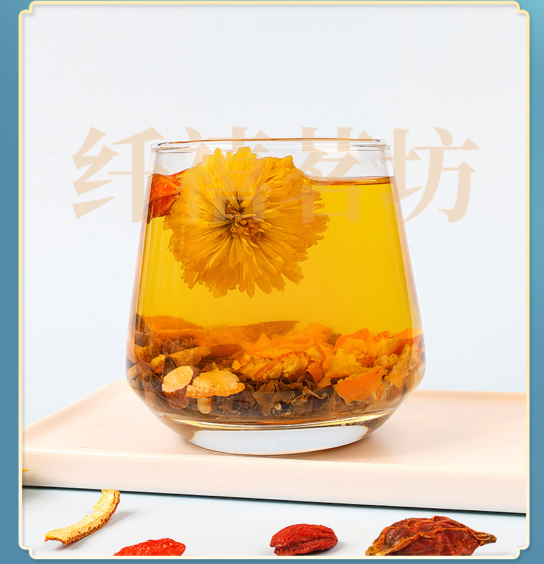 Dandelion Goji Herbal Tea 120g Dried Flower Tea Blend Pu Gong Ying Gou Qi Sugar Free preparation