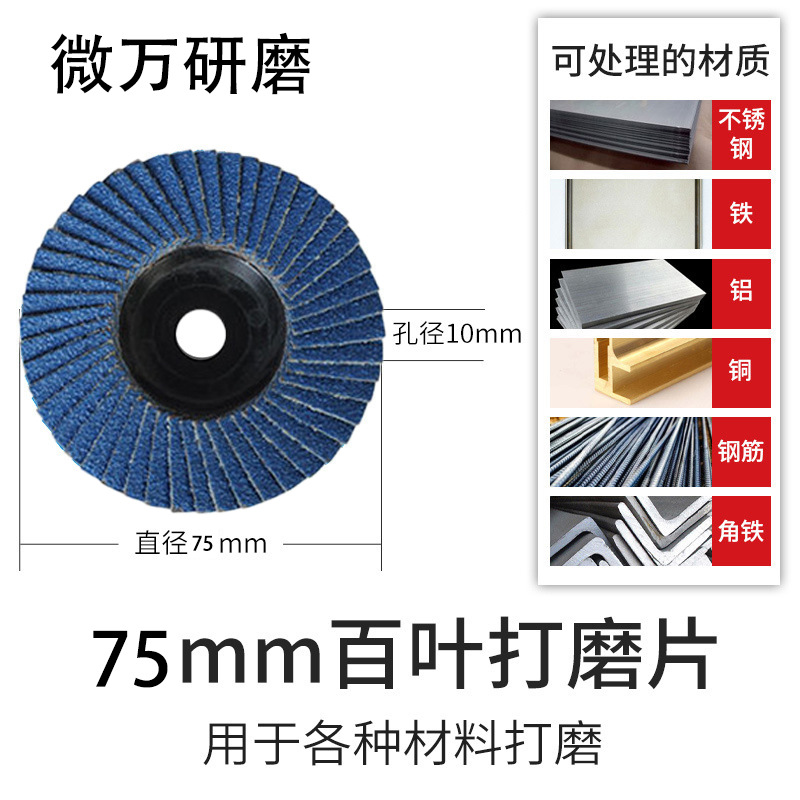 Disco de Corte para Esmeriladora 3 Pulgadas 75/76 mm Multifuncional para Uso Doméstico, Madera y Metal