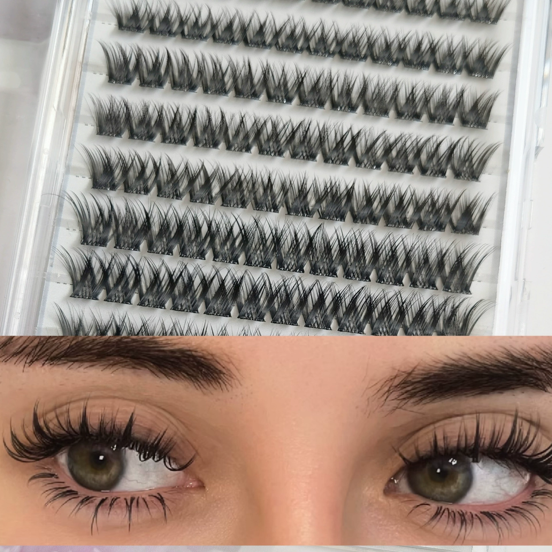 Capacious false eyelashes, comics, European style
