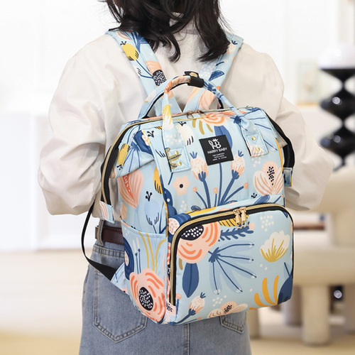 Mommy Bag 2024 New Large Capacity Milk Storage Mommy Bag Backpack Fashionable Lightweight Multifunctional Mother and Baby Bag