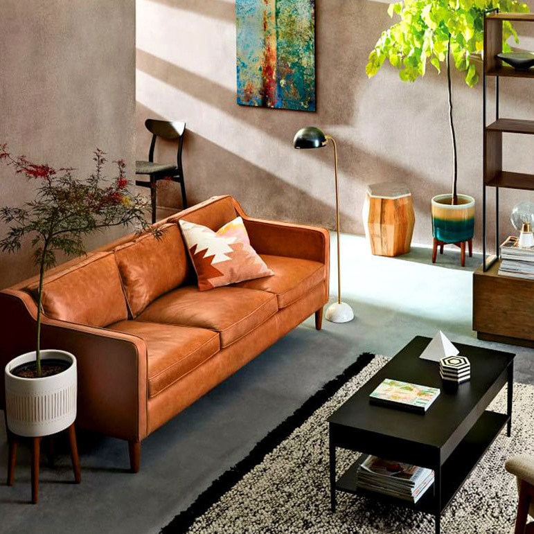 Cama y desayuno sofá de cuero nórdico pequeño apartamento cuero sofá pequeño solo apartamento sala de estar combinación moderna muebles simples
