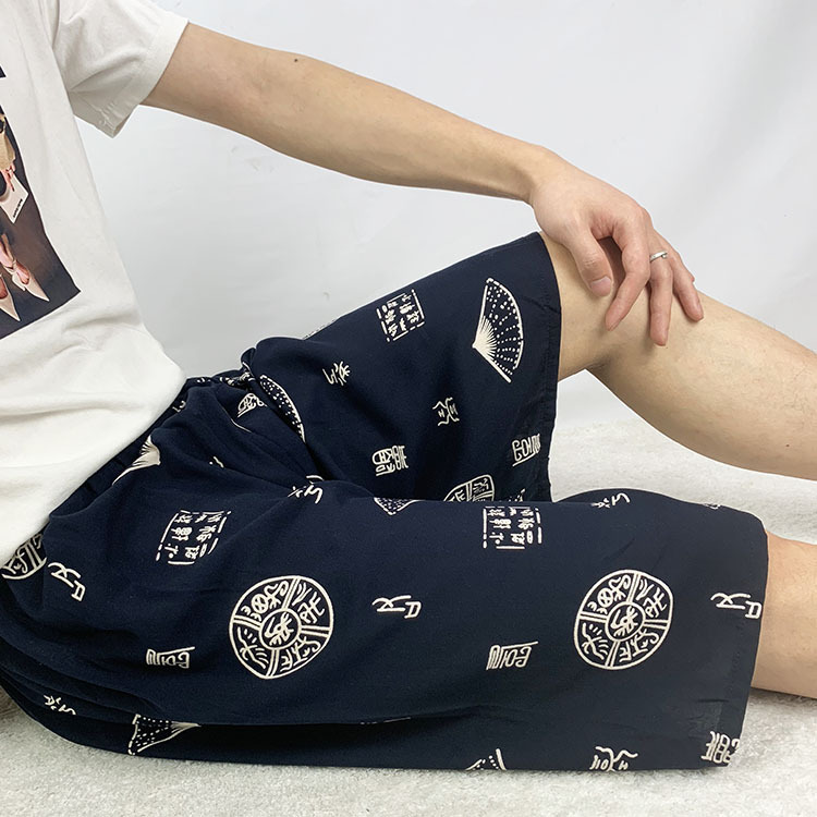 Middle-aged and Elderly Home Pajama Pants Men's Cotton Silk Shorts Summer Thin Artificial Cotton Large Shorts Five-point Pants for Fat Guy Middle-aged and Elderly Home Pajama Pants Men's Cotton Silk Shorts Summer Thin Artificial Cotton Large Shorts Five-point Pants for Fat Guy