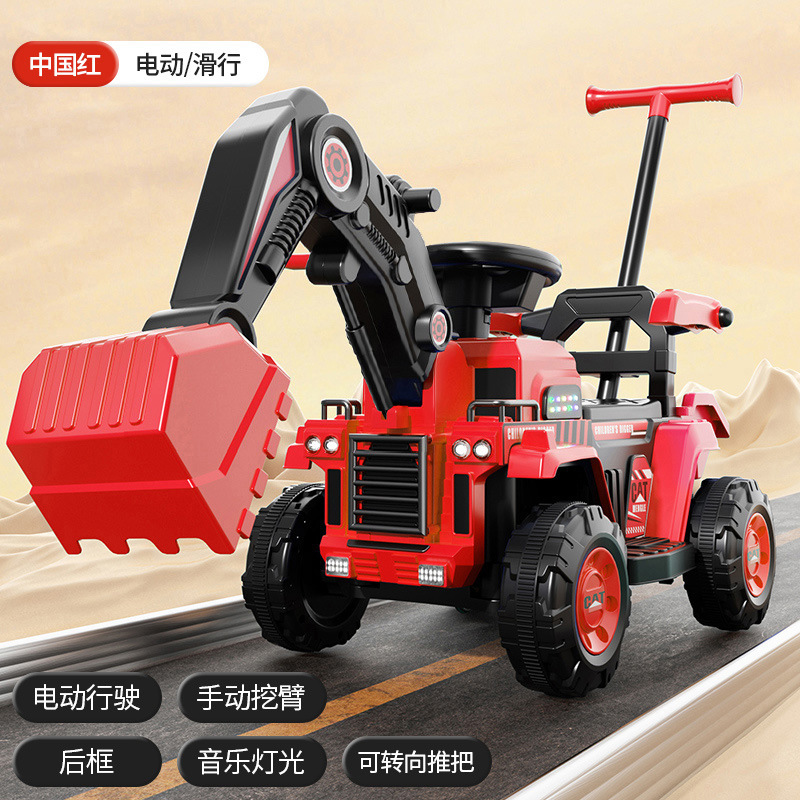 Excavadora para niños, coche de juguete, juguete para personas, niña, niño, excavadora eléctrica de control remoto, vehículo de ingeniería, máquina de gancho image 17