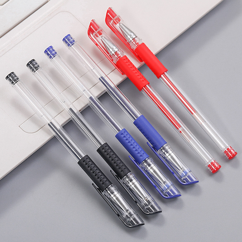 European Standard Gel Pen 0.5mm Bullet Needle Pen Ballpoint Pen Carbon Water Pen Signature Pen Office Examination Pen