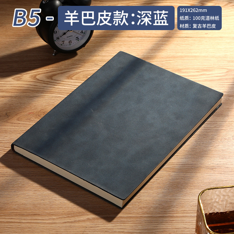 Sheepskin B5-dark blue
