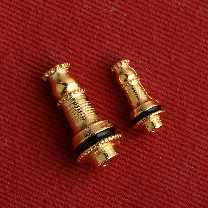 S925 Silver Pagoda with Three-Way Silver Gold-Plated Ancient Gold Crystal Bracelet Necklace DIY Pendant Pendant Jewelry Accessories