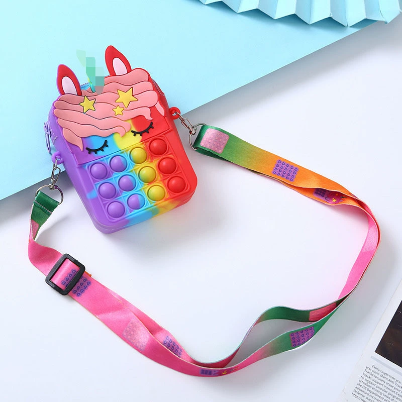 Силиконовый маленький мультяшный детский мешок, кошелек