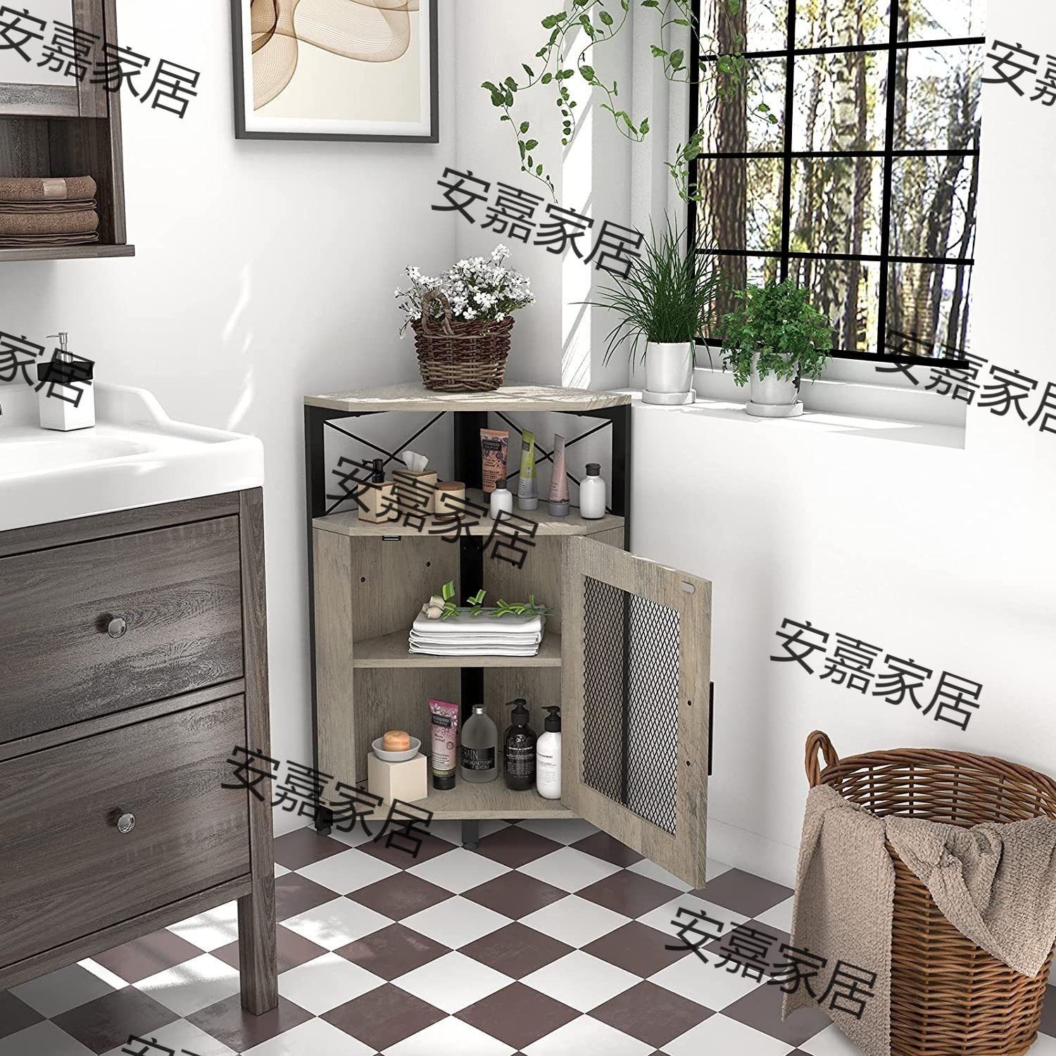 Living room/bedroom/kitchen small space independent storage…