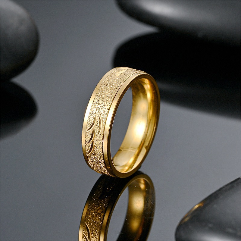 9g Weight Rings Classification 1 Piece Quantity Holiday, Daily Occasion Titanium Steel Material Geometric Pattern Unisex Gender Plating Design Simple Style Style Simple Style Geometric Titanium Steel Plating Unisex Rings 3