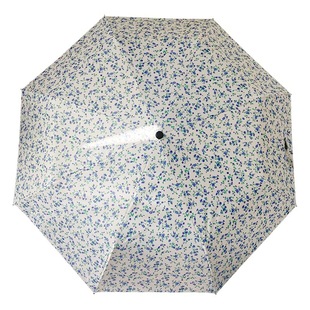 Little Blue Floral Umbrella Gentle Wind Photograph Good-looking Girls 50% Sunshade Sun Umbrella 30% Automatic Sunshade Umbrella