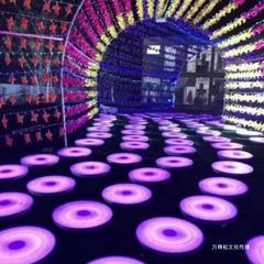 躍動地レンガ灯インタラクティブLEDサークルゲーム重力誘導灯屋外床タイル革新方眼密室七彩