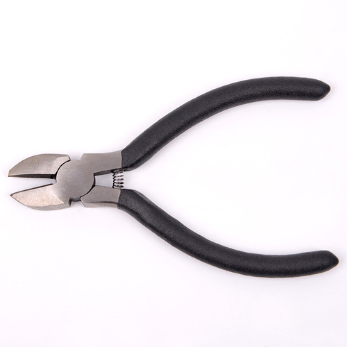 Hardware tools 4.5 inch plastic handle diagonal nose pliers flat nose pliers jewelry industrial grade diagonal pliers wholesale