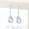 Water drops of silver earrings C1029