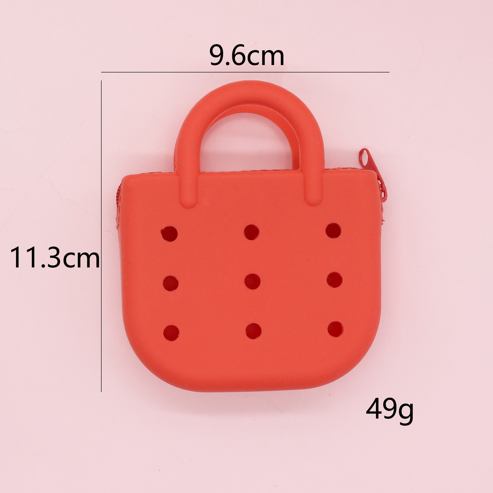 Monedero de silicona portátil explosivo lindo bolso de playa ligero y compacto nuevo bolso de almacenamiento de agujero de bricolaje de dibujos animados
