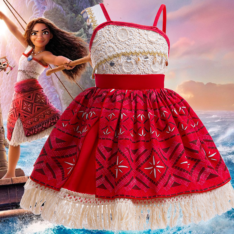 Moana COS girls dress cross-border foreign trade ocean moana costume children's Halloween NN45 Moana COS girls dress cross-border foreign trade ocean moana costume children's Halloween NN45