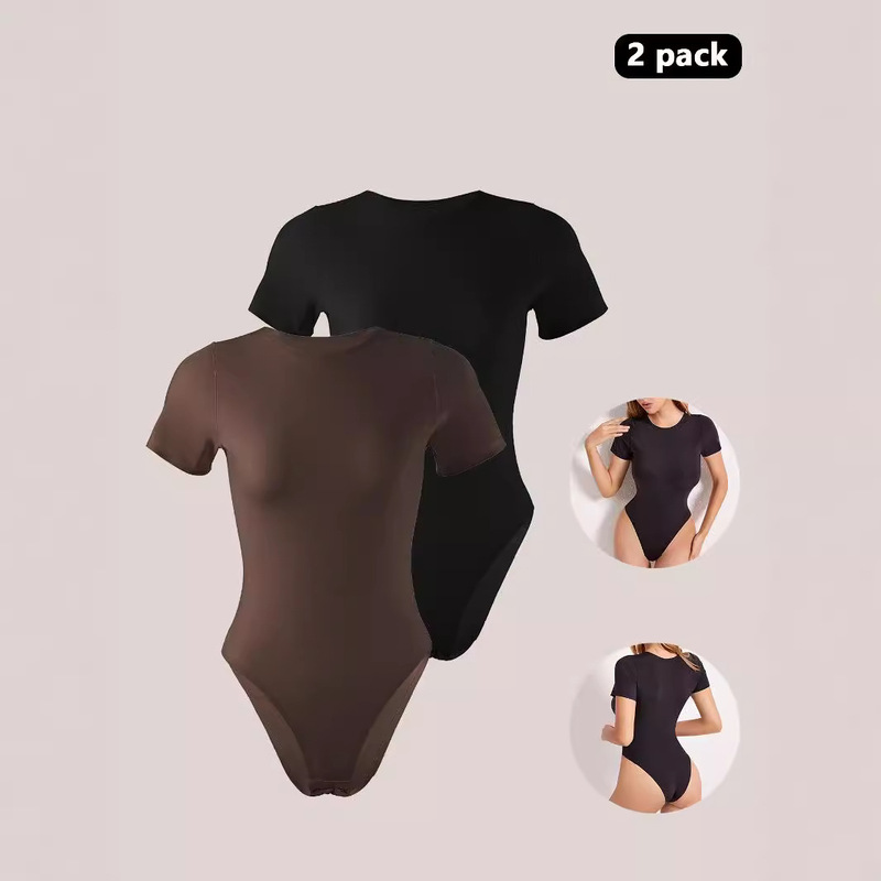 Cross-Border European and American Sexy One-Piece Body Shaper, Tummy-Tightening Butt-Lifting Corset, Foreign Trade Large Size Tight-Fitting Crotchless Jumpsuit for Women