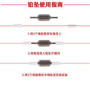 Raft Fishing with Karabob Bridge Raft Lead Sinker, Micro Lead Slow Descent Opening Lead Insert, Quick Lead Change for Raft Fishing Boat Fishing