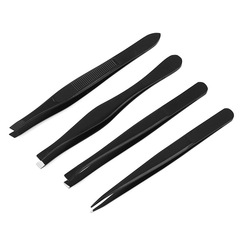 Stainless steel brow tweezers beauty tool stainless steel brow comb household eyebrow groomer hair removal beauty makeup tool eyebrow tongs