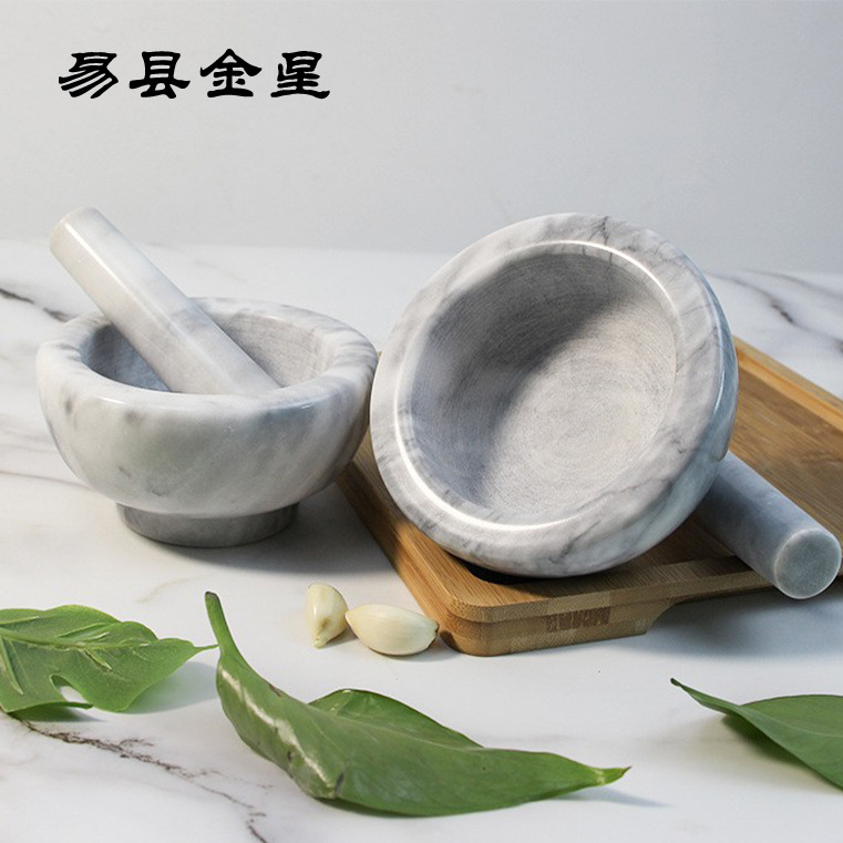 大理石捣蒜器神器厨房便携工具石臼家用蒜泥器研磨器厂家供应