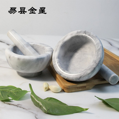 Мраморная чеснока Pounder Kitchen Portable Daily Tool