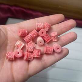 现货女皇贝圆柱六字真言桶珠散珠隔珠璎珞管珠diy手串文玩配件